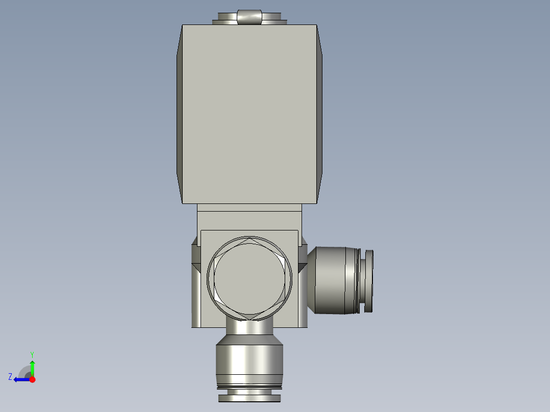 A轴吹屑阀组组件右视图