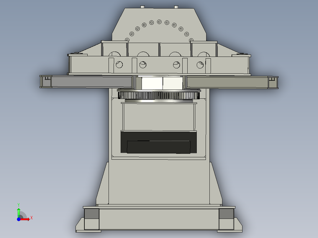 L型变位机前视图