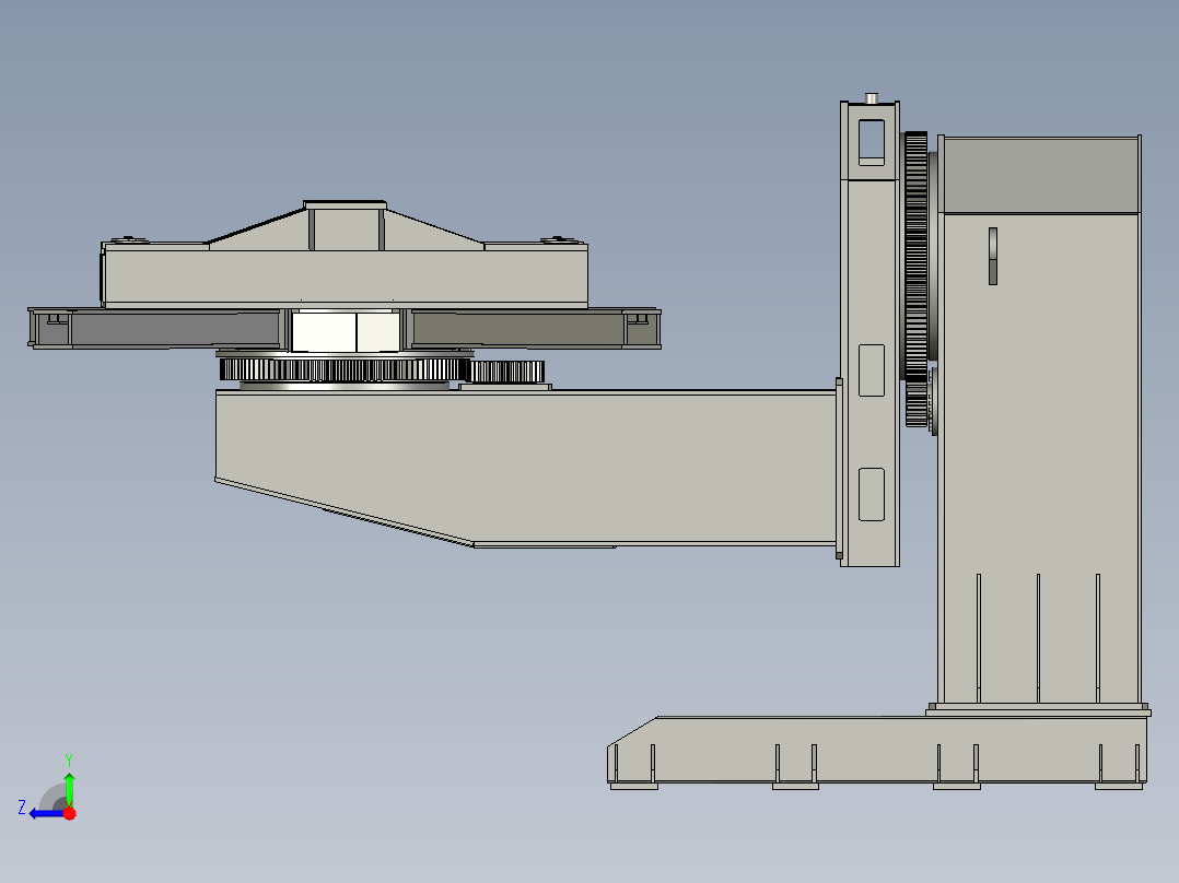 L型变位机右视图