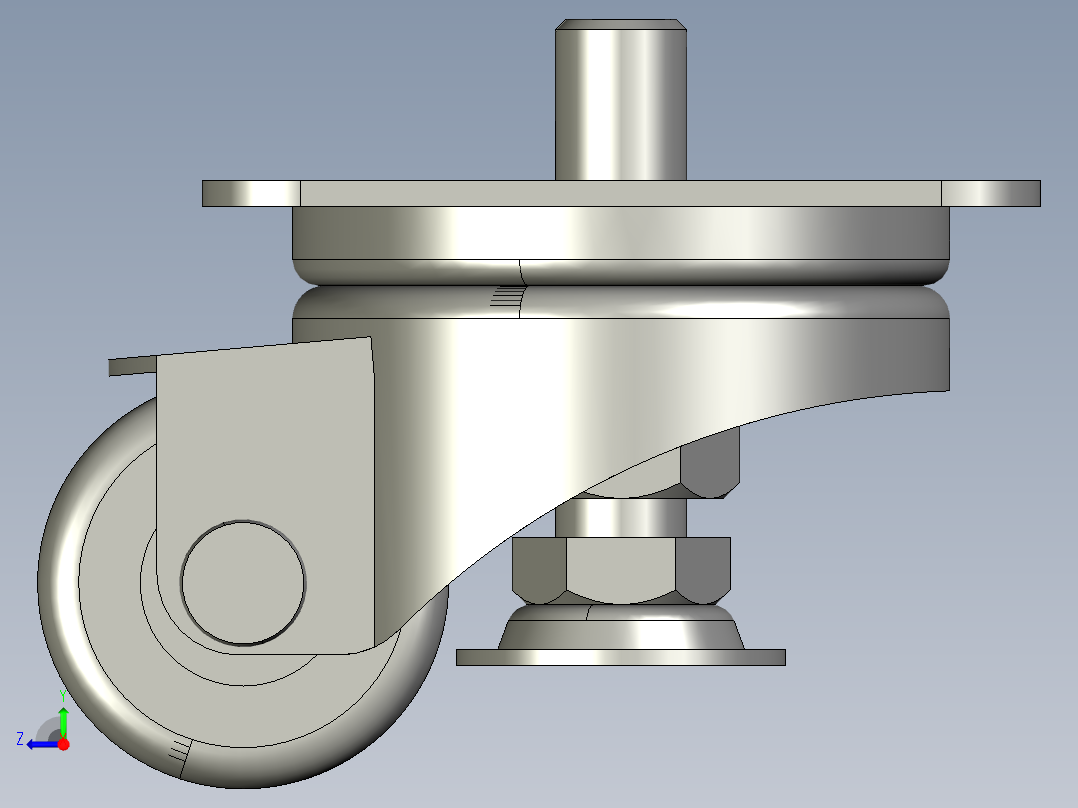 脚轮脚杯CMAS50_F右视图