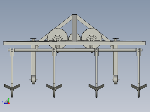 土壤深翻犁拖拉机后置右视缩略图