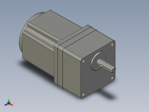 电机3IK15RGN-CW+3GN-75K正等轴测缩略图