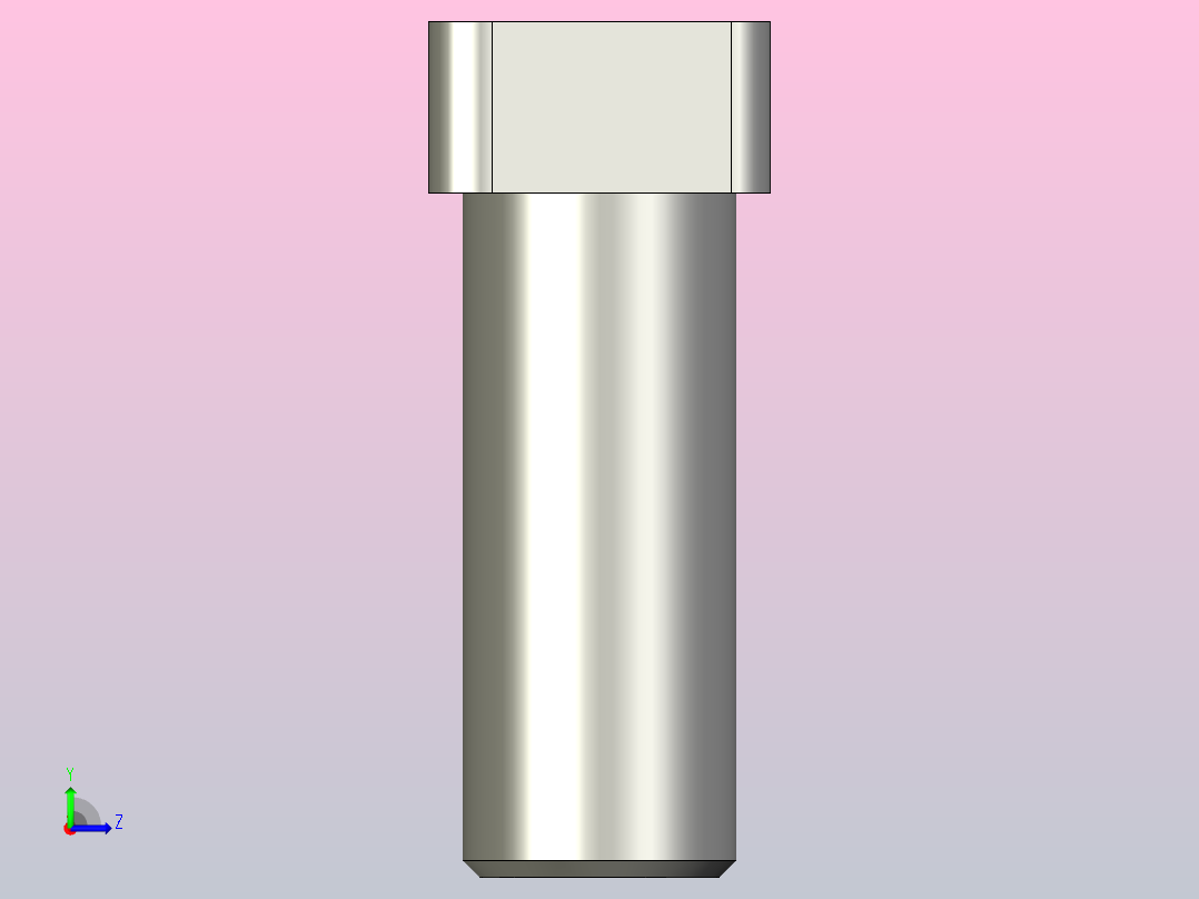 YLBT8X20-C1 T型螺栓C左视图