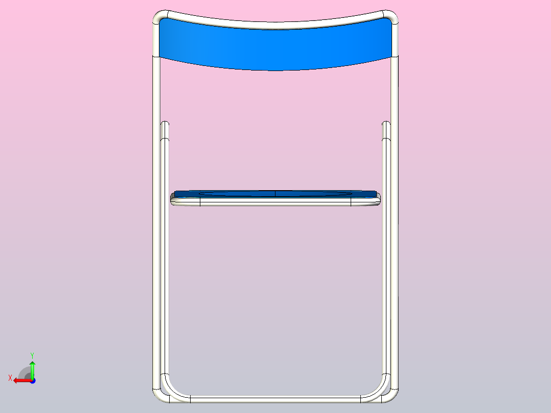 折叠椅后视图