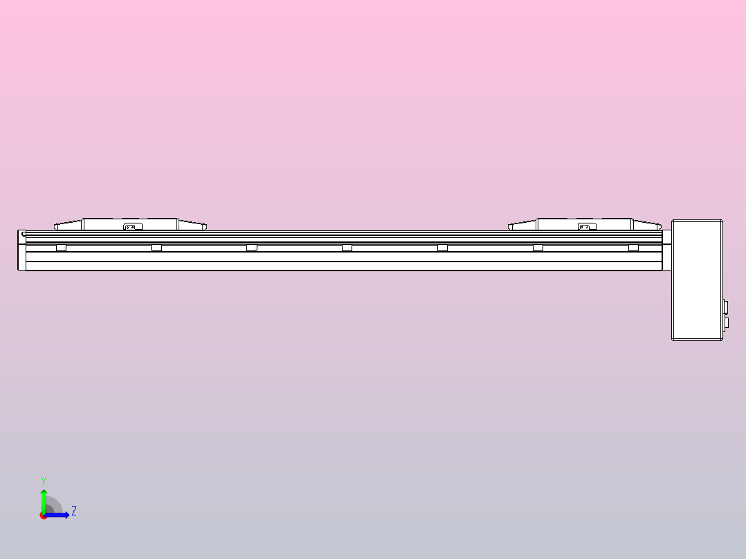 皮带直线轴双滑块型TPA-GCBS-150-P80-L225-LP-M75-N3左视图