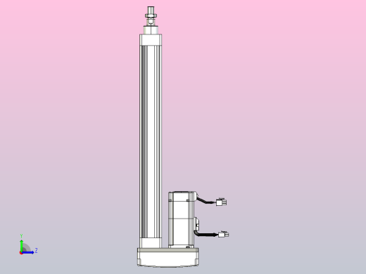 轻载电动缸TPA-ESR40-1210C-L350-MR-W-P40-C3左视缩略图