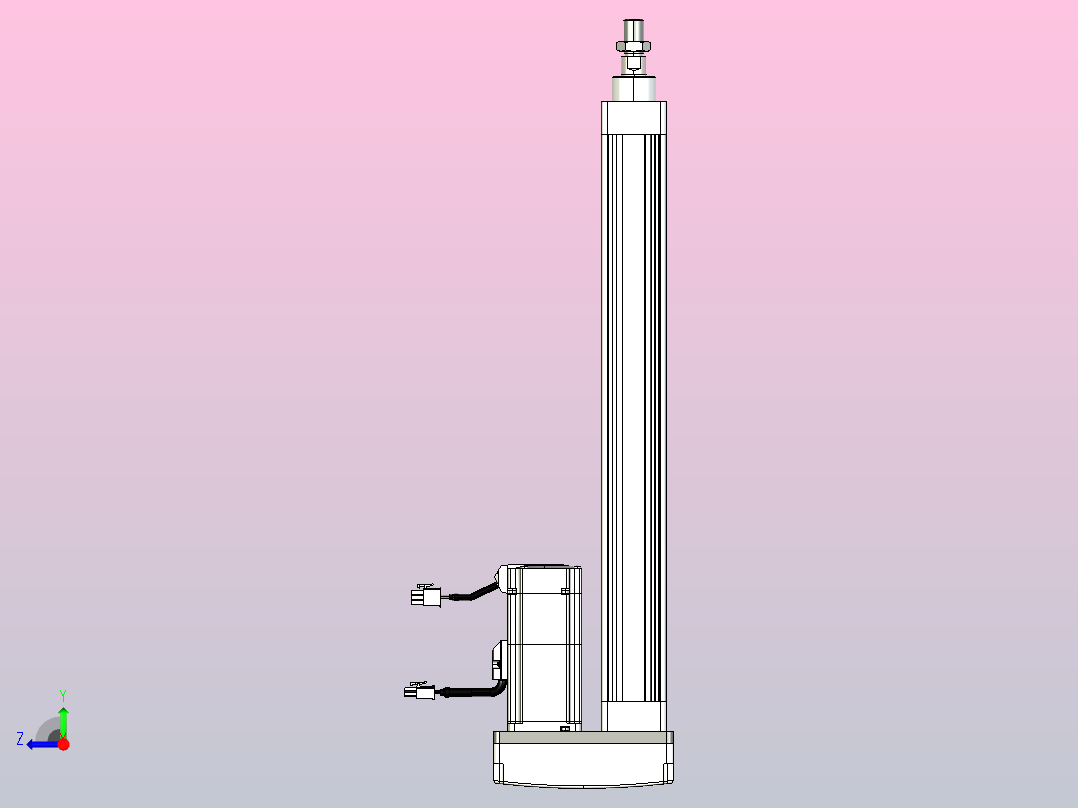 轻载电动缸TPA-ESR40-1210C-L350-MR-W-P40-C3右视图