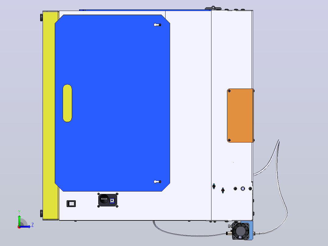 A8 anet-打印区域为 300x300x300mm左视图
