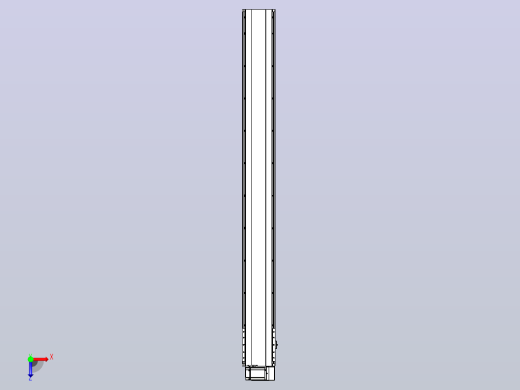 皮带直线轴半封闭可选导轨TPA-HNB-202D-140-L1850-RU-C-P75-N3俯视缩略图