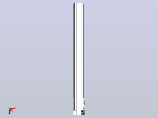 皮带直线轴半封闭可选导轨TPA-HNB-140D-120-L1200-LP-Y-P40-N3俯视缩略图