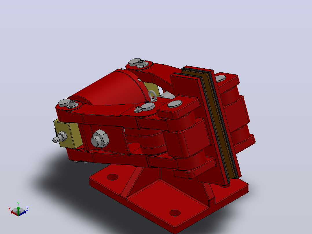 SBD-D安全制动器_SBD240-D-800×20ⅡRL.WL.CL主视图