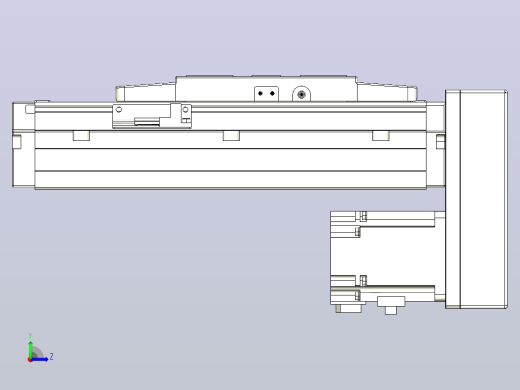 滚珠丝杠直线轴内置导轨TPA-GCR-120-1610C-L50-MP-M40-N3左视缩略图