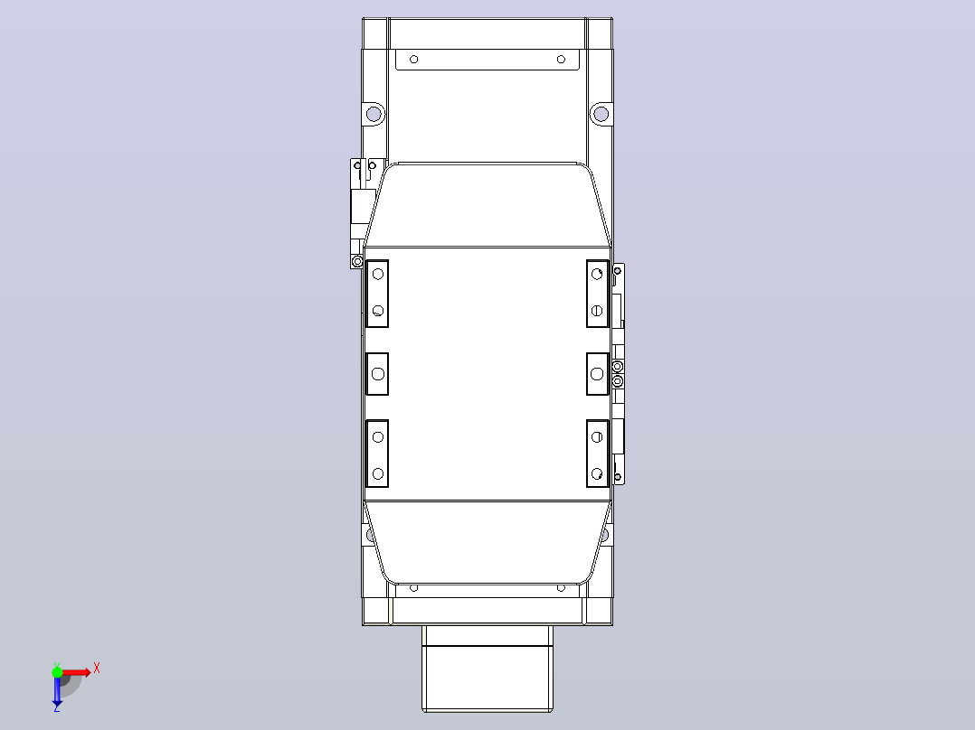 滚珠丝杠直线轴内置导轨TPA-GCR-120-1610C-L50-MP-M40-N3俯视图