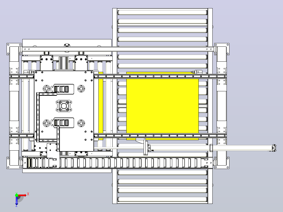桁架式搬运机3D图纸俯视图