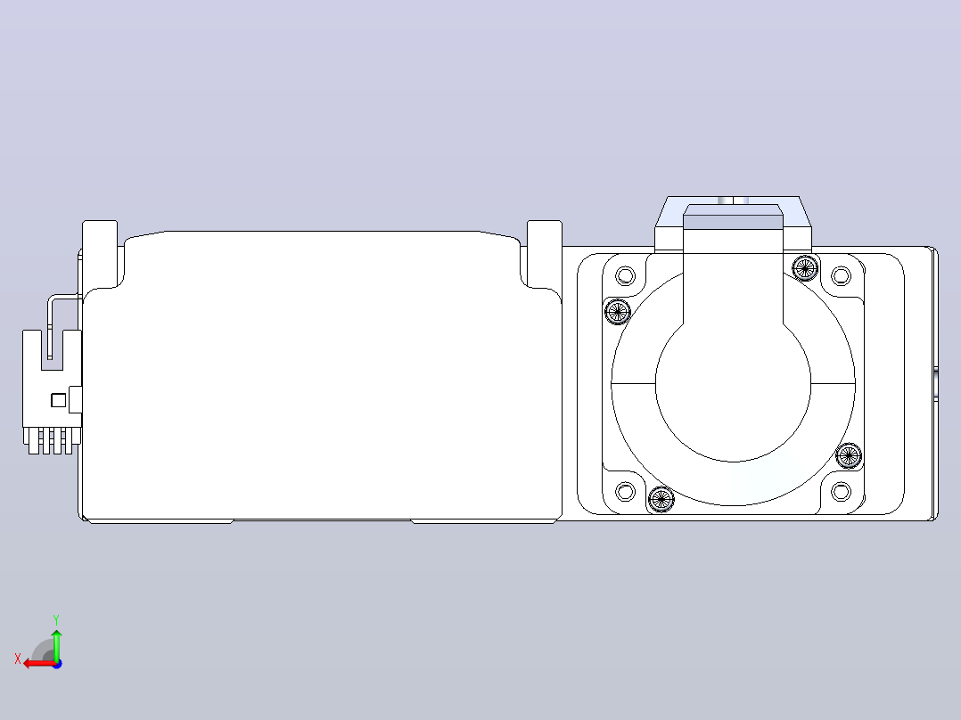 日规模组半封闭丝杆TPA-HNR-110D-1610C-L1050-ML-Y-P40-N3后视图