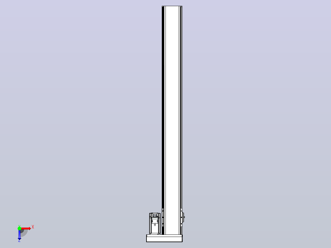 日规模组半封闭丝杆TPA-HNR-110D-1610C-L1050-ML-Y-P40-N3俯视图