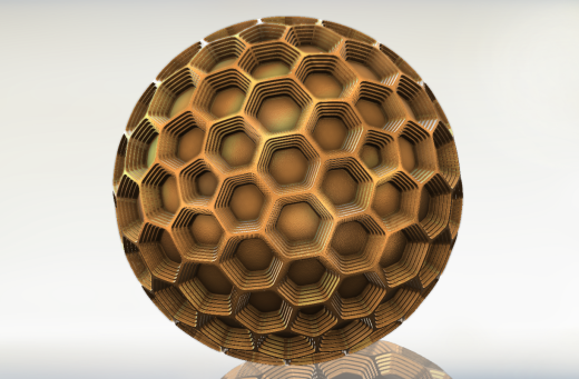 六边形图案球体缩略图