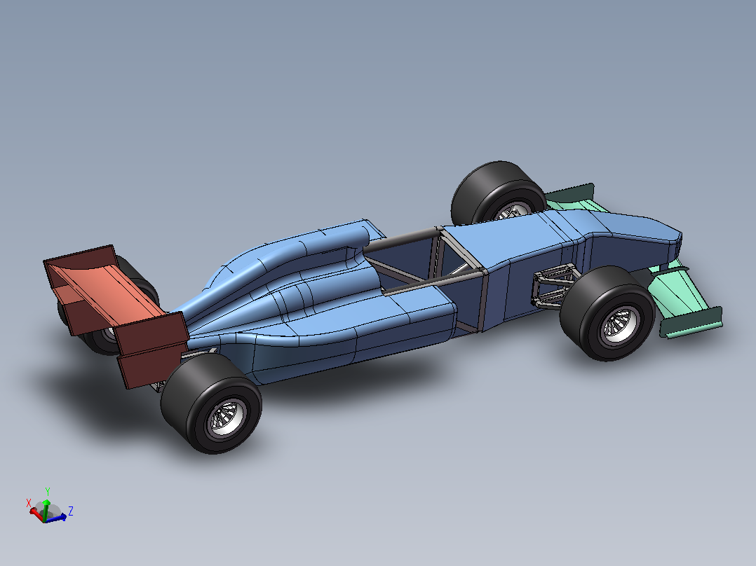 F1赛车模型主视图
