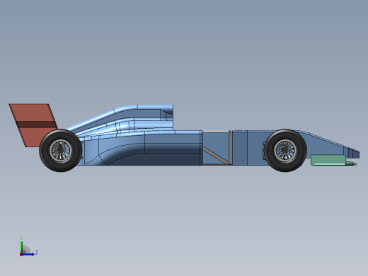 F1赛车模型左视缩略图
