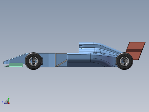 F1赛车模型右视缩略图
