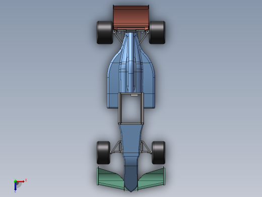 F1赛车模型俯视缩略图