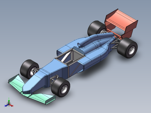 F1赛车模型正等轴测缩略图