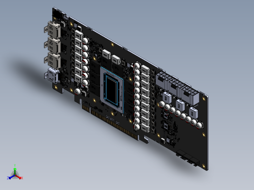 9070XT 32G 系列显卡正等轴测缩略图