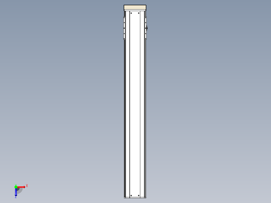 日规模组半封闭丝杆TPA-HNR-220D-3210C-L1500-MP-Y-P1K-N3俯视图