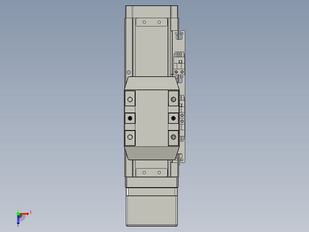滚珠丝杠直线轴内置导轨TPA-GCR-65-1610C-L50-MP-M40-N3俯视图