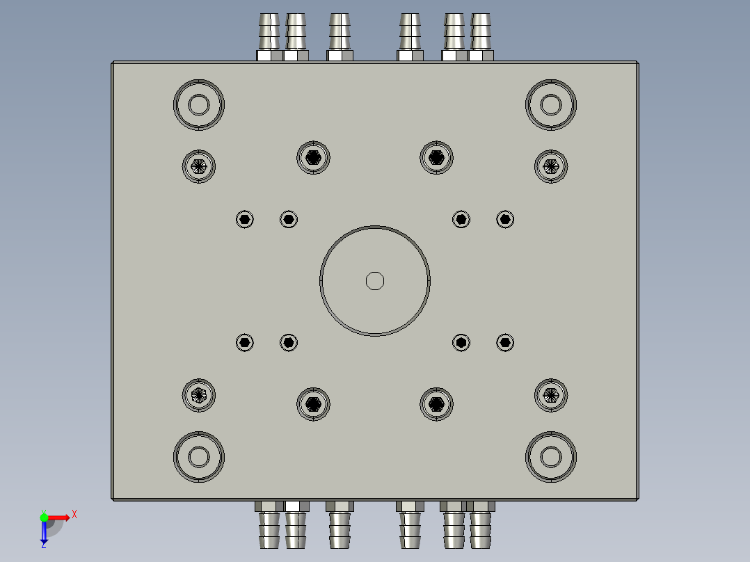 注射模设计俯视图