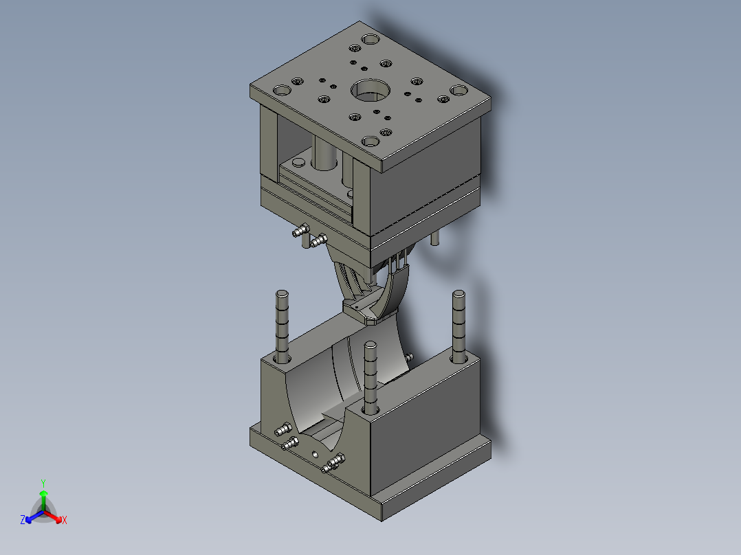 注射模设计正等轴测图