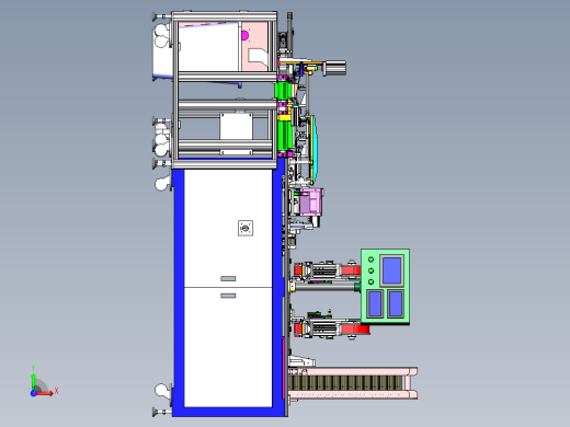 raun内外盒组装包装设备含工程图sw17可编辑前视缩略图