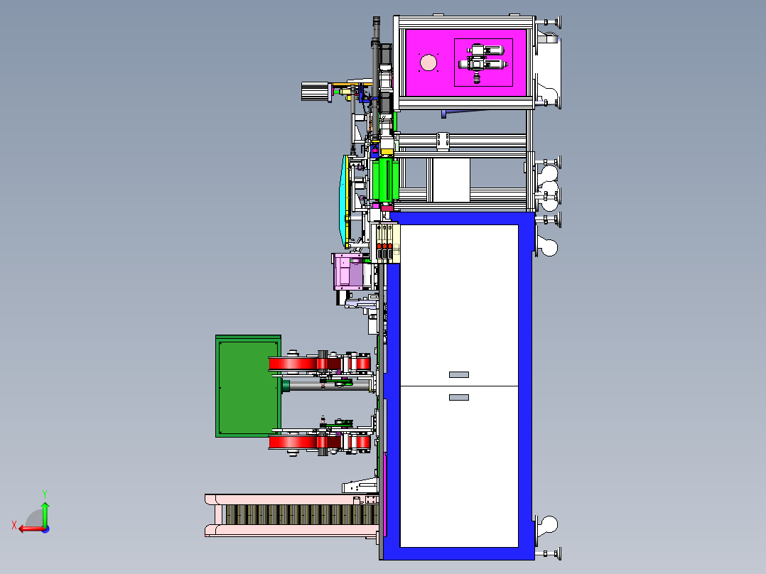 raun内外盒组装包装设备含工程图sw17可编辑后视图
