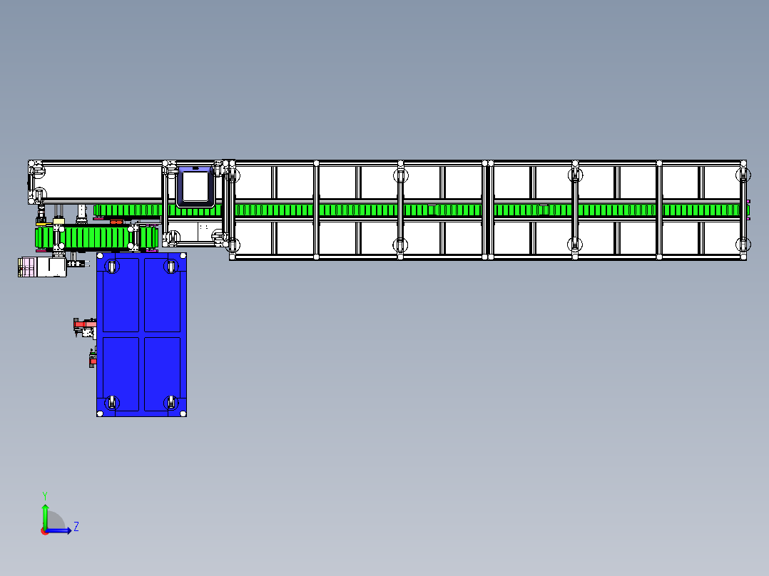 raun内外盒组装包装设备含工程图sw17可编辑左视图
