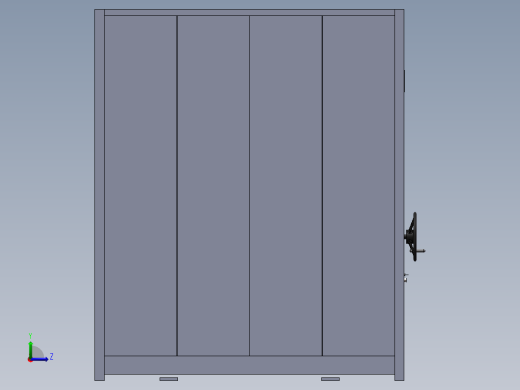 密集柜(自动化文件柜）sw17可编辑左视缩略图