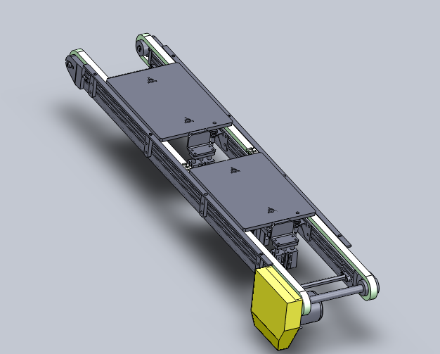 自流式传送带3D模型