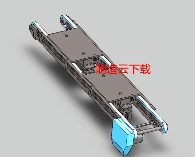 自流式传送带3D模型