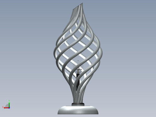 solidworks 创意台灯后视缩略图