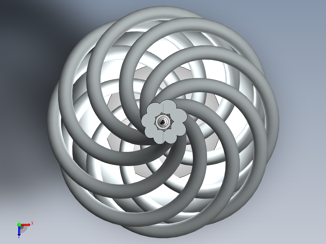 solidworks 创意台灯俯视图