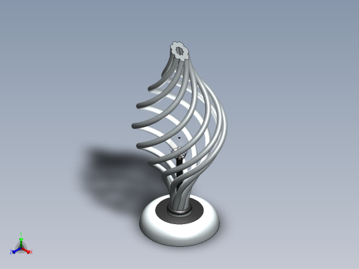 solidworks 创意台灯正等轴测缩略图