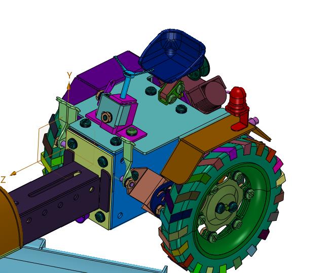 大型农田专用下挂式拖拉机推土机