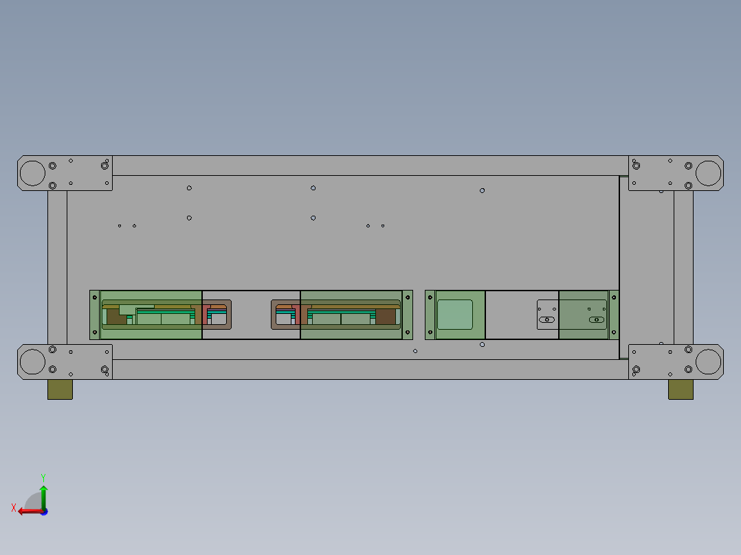 钻孔冲孔一体机后视图
