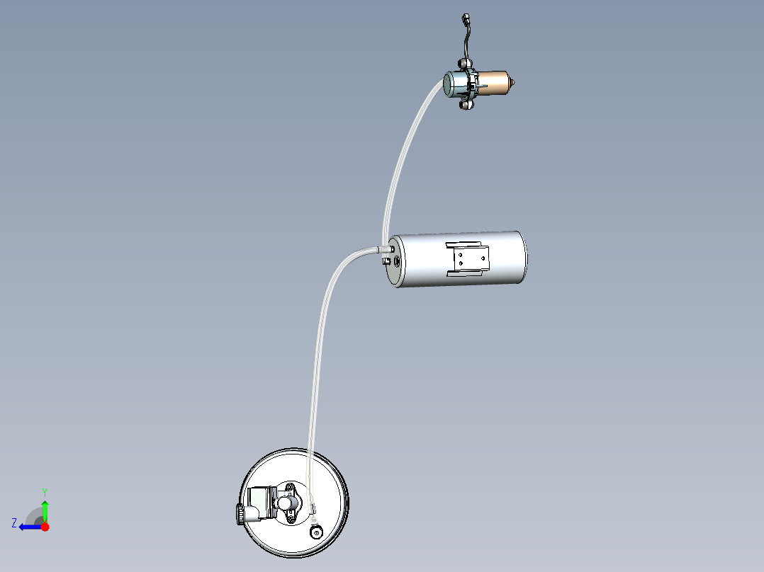 汽车刹车真空助力右视图