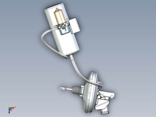 汽车刹车真空助力俯视缩略图