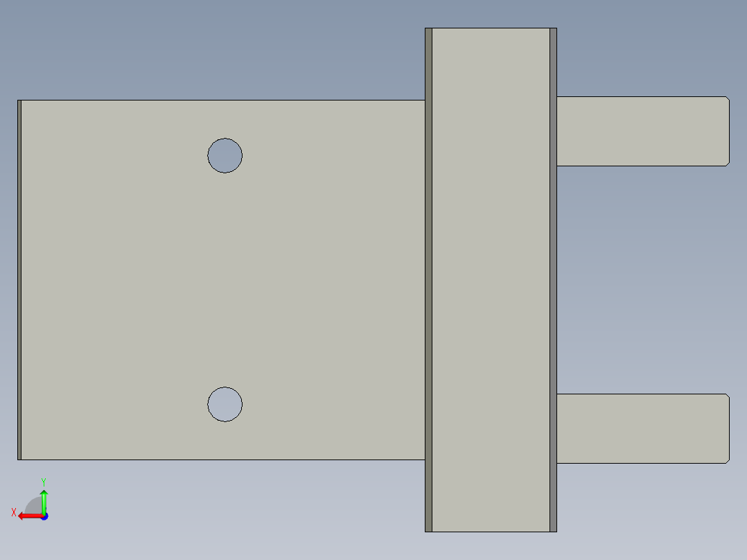 普通气爪PH01-25G后视图