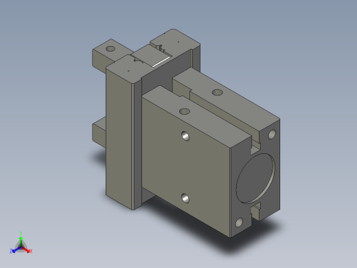 普通气爪PH01-25G正等轴测缩略图