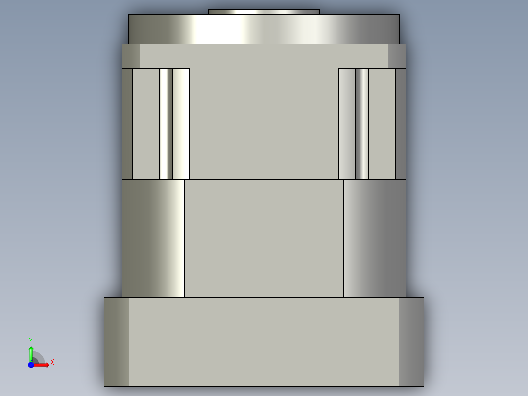 斜齿孔PGH115-L1 24-110-145-M8 .STEP前视图