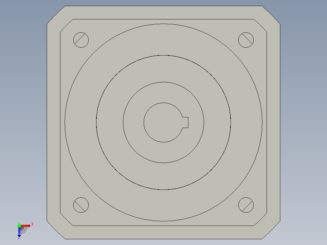斜齿孔PGH115-L1 24-110-145-M8 .STEP俯视图