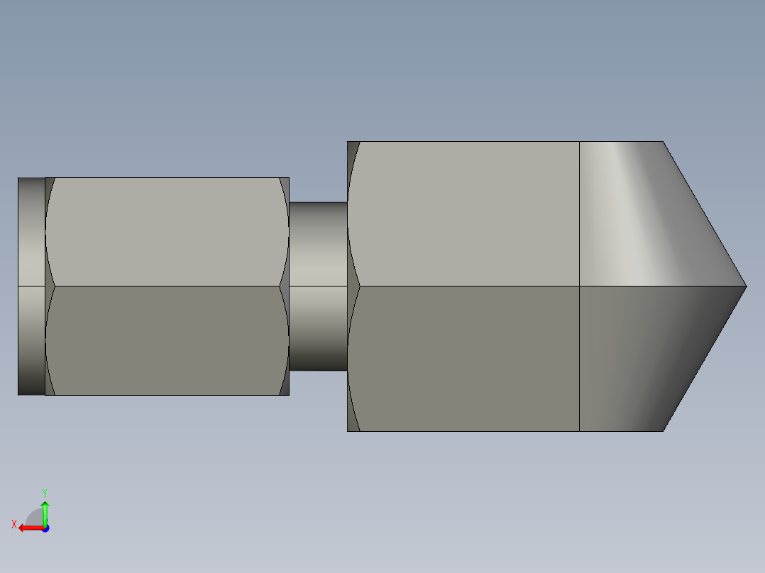 卡套式工业通用硬管接头4-4_dbu-s后视图