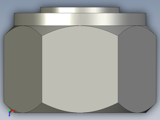 卡套式工业通用硬管接头12_fnu-s俯视缩略图